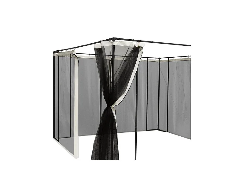 Lot de 4 moustiquaires zippées NOBEEZ pour barnum