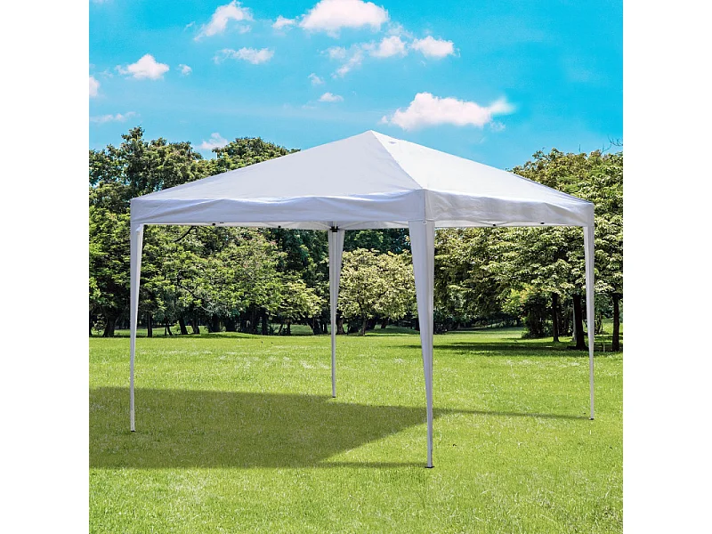 Tonnelle pliable Castle blanche