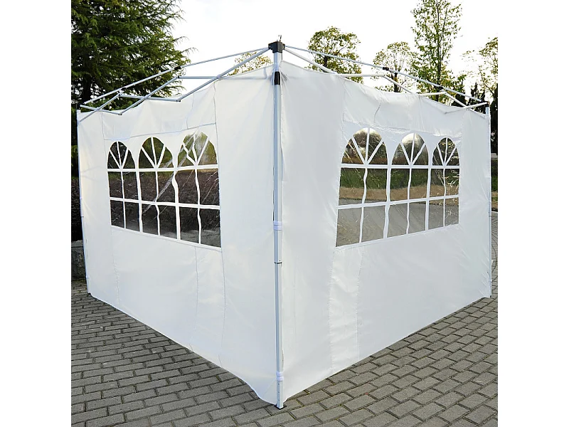 Parois latérales CARVUM blanches pour tonnelle