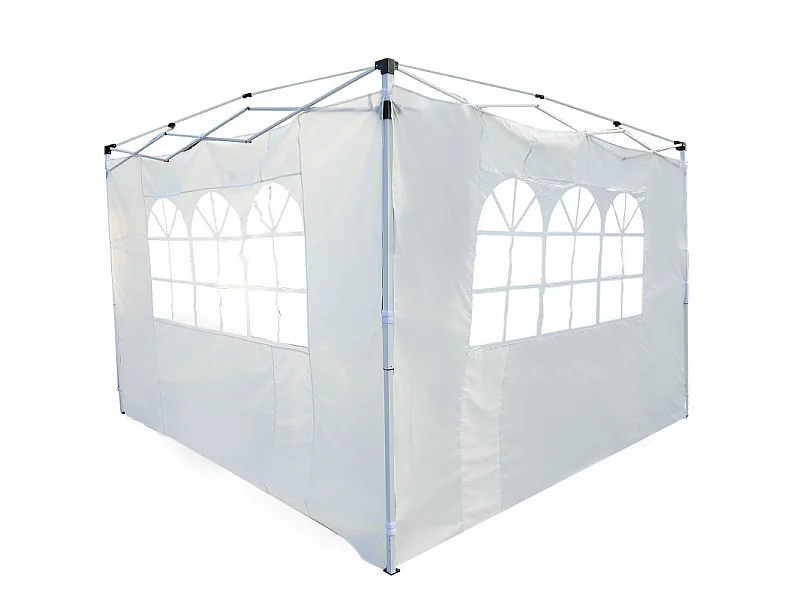 Parois latérales CARVUM blanches pour tonnelle