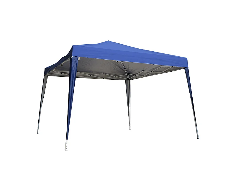 Tonnelle Barnum de Jardin Pliant Imperméabilisé Mikonos 3 x 3 x 2,55 m Bleu