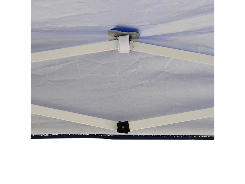 Tonnelle Barnum de Jardin Pliant Imperméabilisé Mikonos 3 x 3 x 2,55 m Bleu