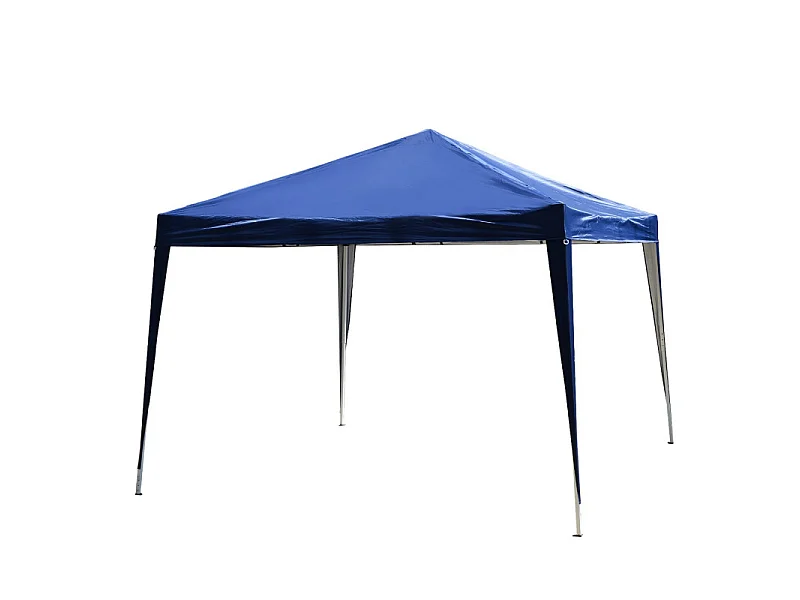 Tonnelle Barnum de Jardin Pliant Imperméabilisé Mikonos 3 x 3 x 2,55 m Bleu