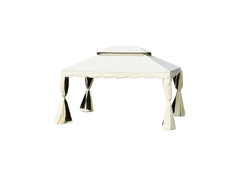 Tonnelle Pavillon de jardin GARDENIA écru