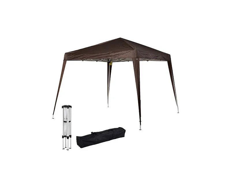 Tonnelle barnum pliante MELBOURNE chocolat