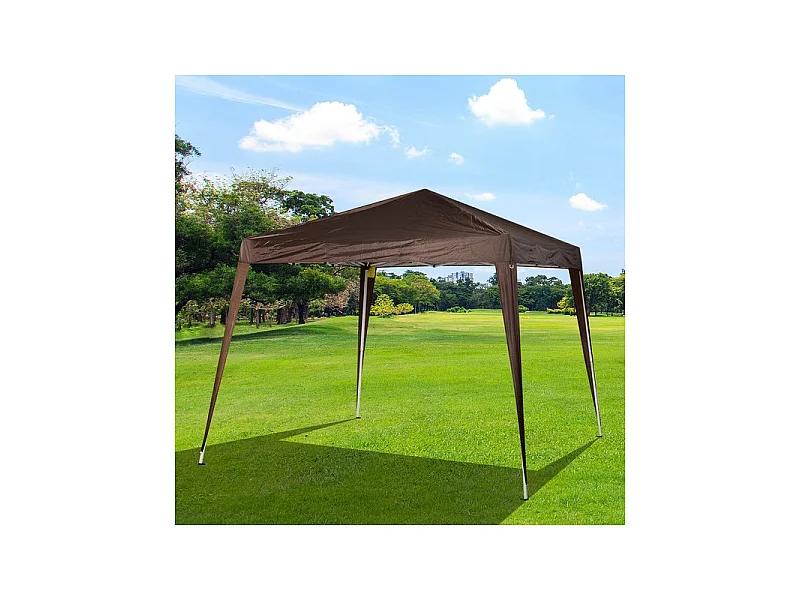Tonnelle barnum pliante MELBOURNE chocolat