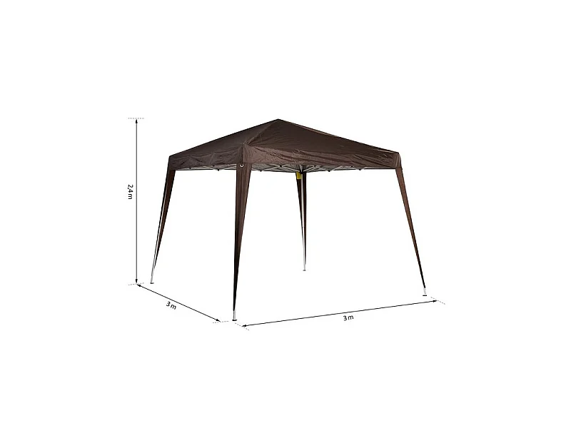 Tonnelle barnum pliante MELBOURNE chocolat