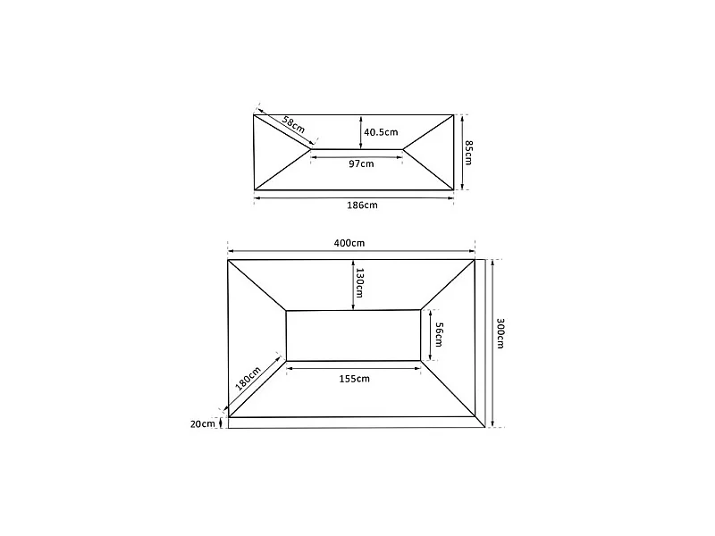 Toile de rechange pour pavillon MADRID verte