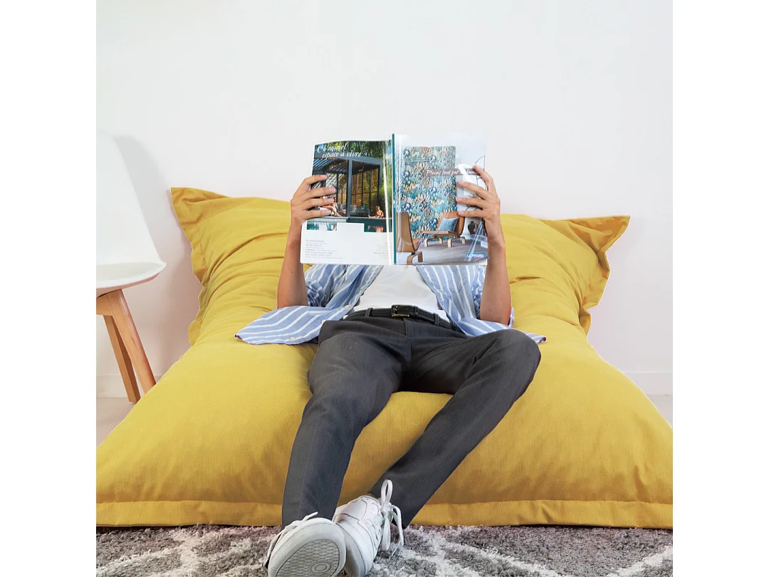 MATELAS POUR TOUS | Pouf Géant FLORIDA 100x140cm