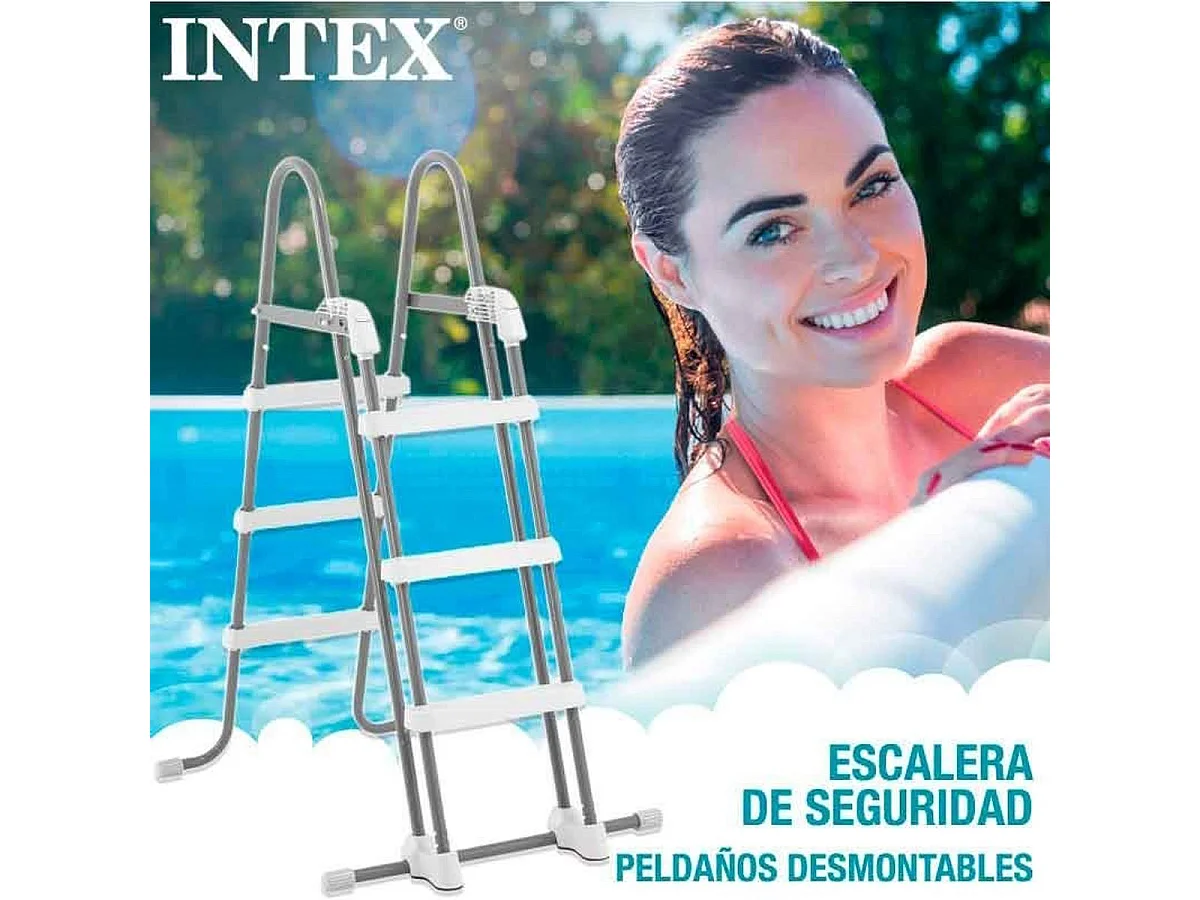 Rechthoekig bovengronds zwembad 400x200x122 cm met pomp en ladder