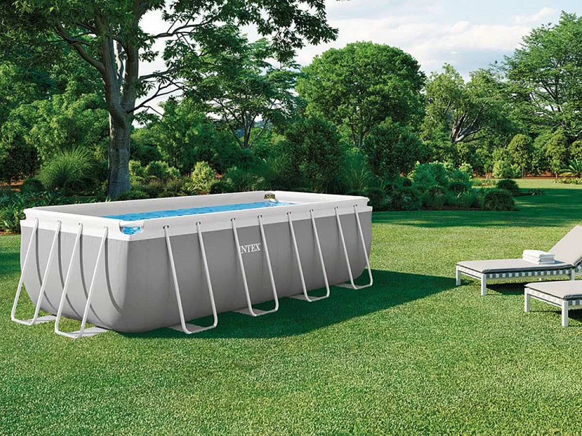Piscine tubulaire Prism Frame rectangulaire 4,00 x 2,00 x 1,22 m - Intex