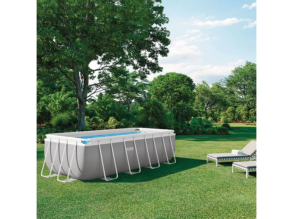 Piscine tubulaire rectangulaire Intex Prism Frame 4 x 2 x 1,22 m