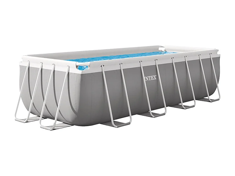 Piscina elevada rectangular 400x200x122 cm con bomba y escalera