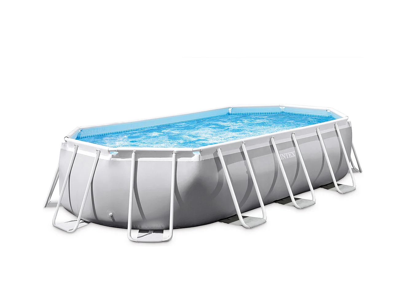 Piscine tubulaire Prism Frame ovale 6,10 x 3,05 x 1,22 m - Intex