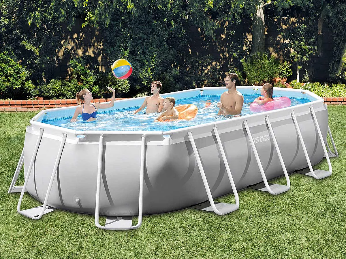 Piscine tubulaire Prism Frame ovale 5,03 x 2,74 x 1,22 M - Intex