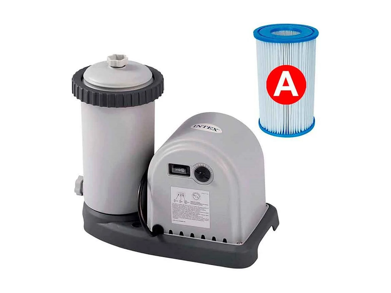 Piscine tubulaire Prism Frame ovale 5,03 x 2,74 x 1,22 M - Intex