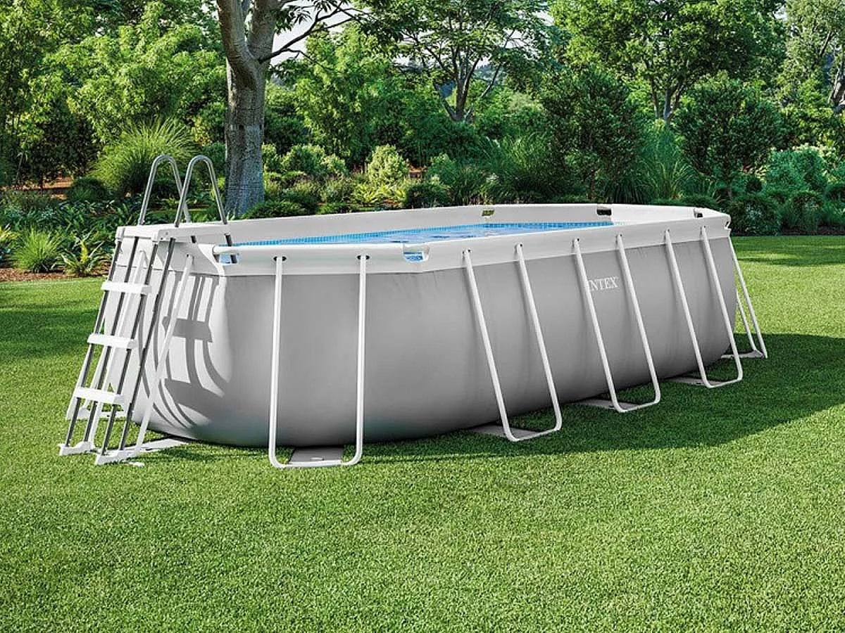 Ovaal bovengronds zwembad 503x274x122cm met pomp, ladder en toebehoren