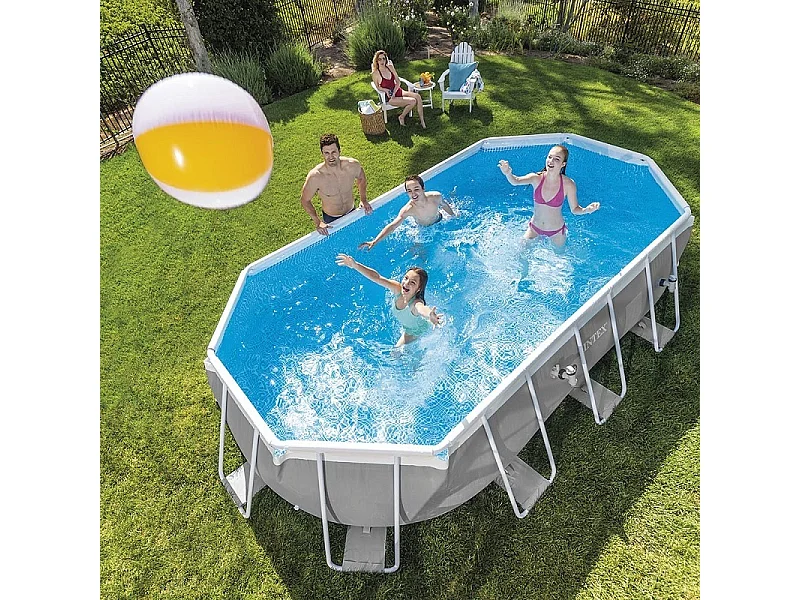Piscine tubulaire ovale Intex Prism Frame 5,03 x 2,74 x 1,22 m