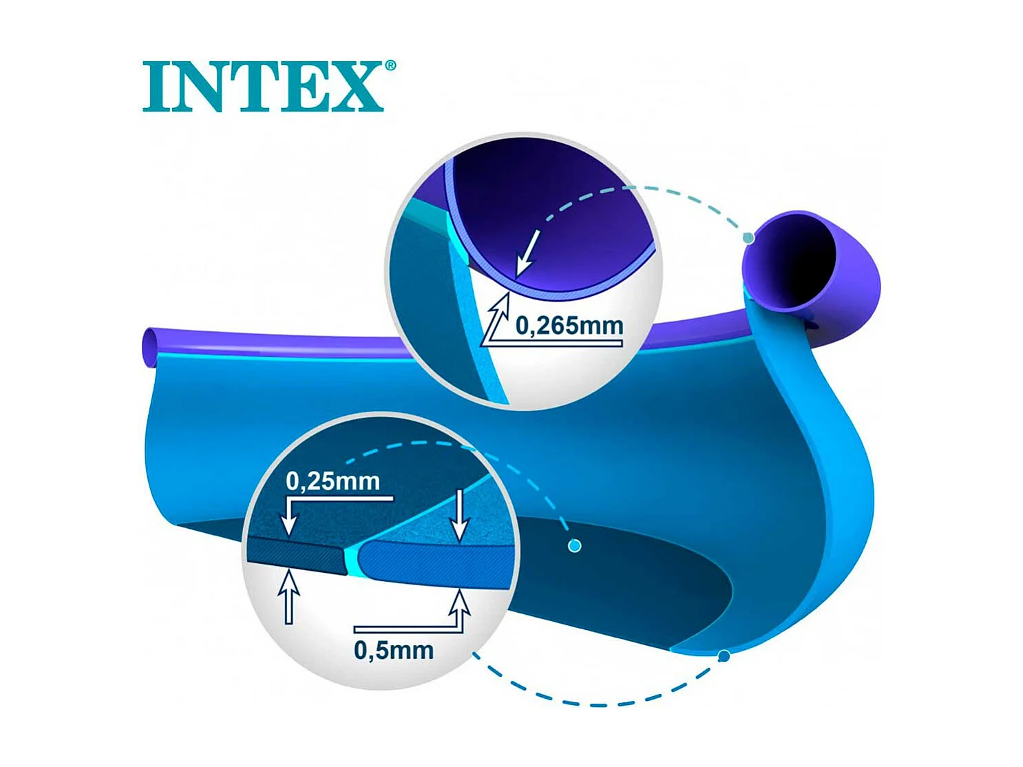 Piscina infantil inflável Intex 28116 305x61 cm