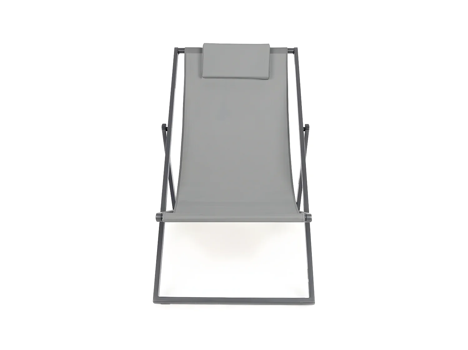 Estosa - Chaise longue de jardin pliante Gilda Grey