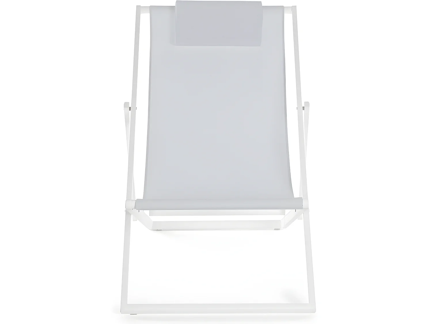 Estosa - Transat de jardin pliant Gilda Blanc