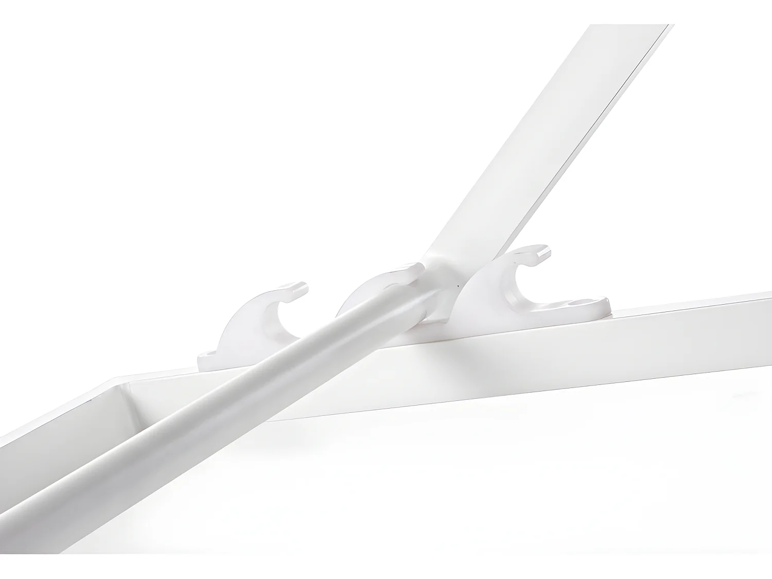 Estosa - Transat de jardin pliant Gilda Blanc