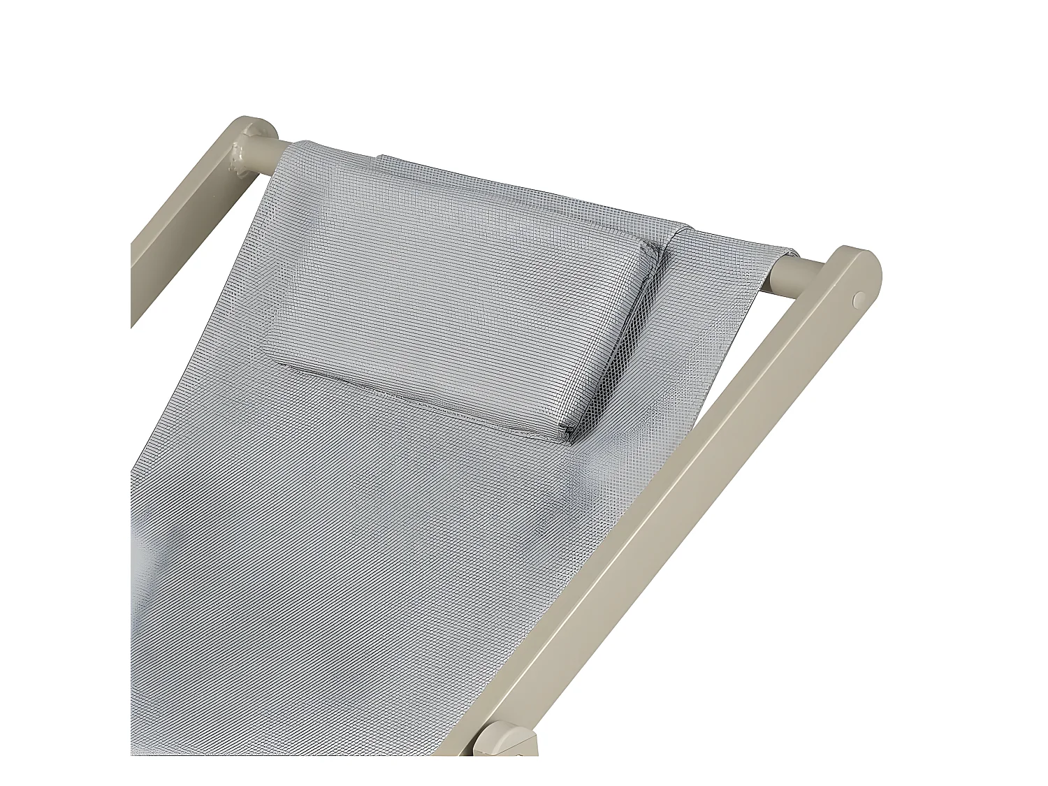 Estosa - Chaise longue d'extérieur pliante Gilda Ecru