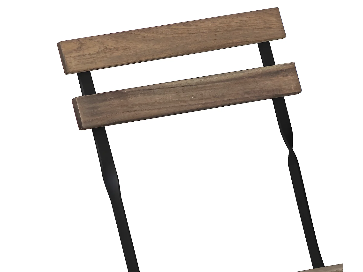 Estosa - Set tavolino e quattro sedie da giardino modello Bistrot nero