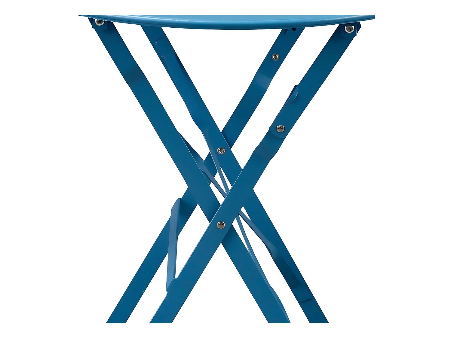 Estosa - Ensemble table et chaises de jardin pliantes bleues Teresa