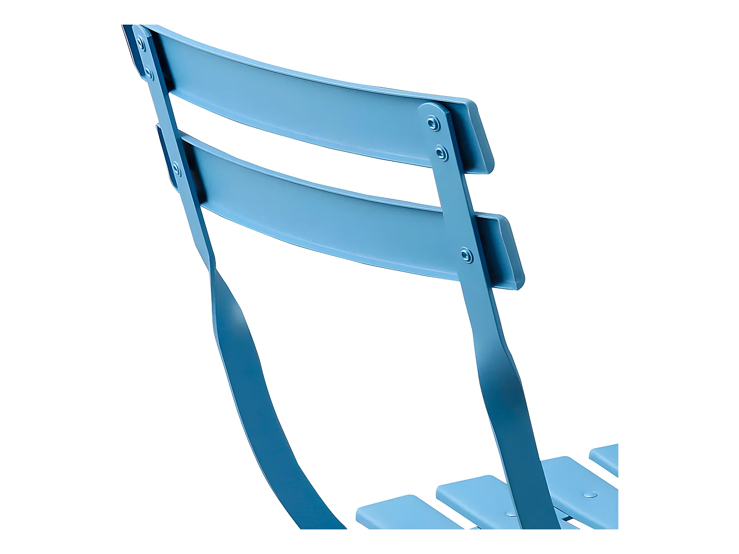 Estosa - Ensemble table et chaises de jardin pliantes bleues Teresa