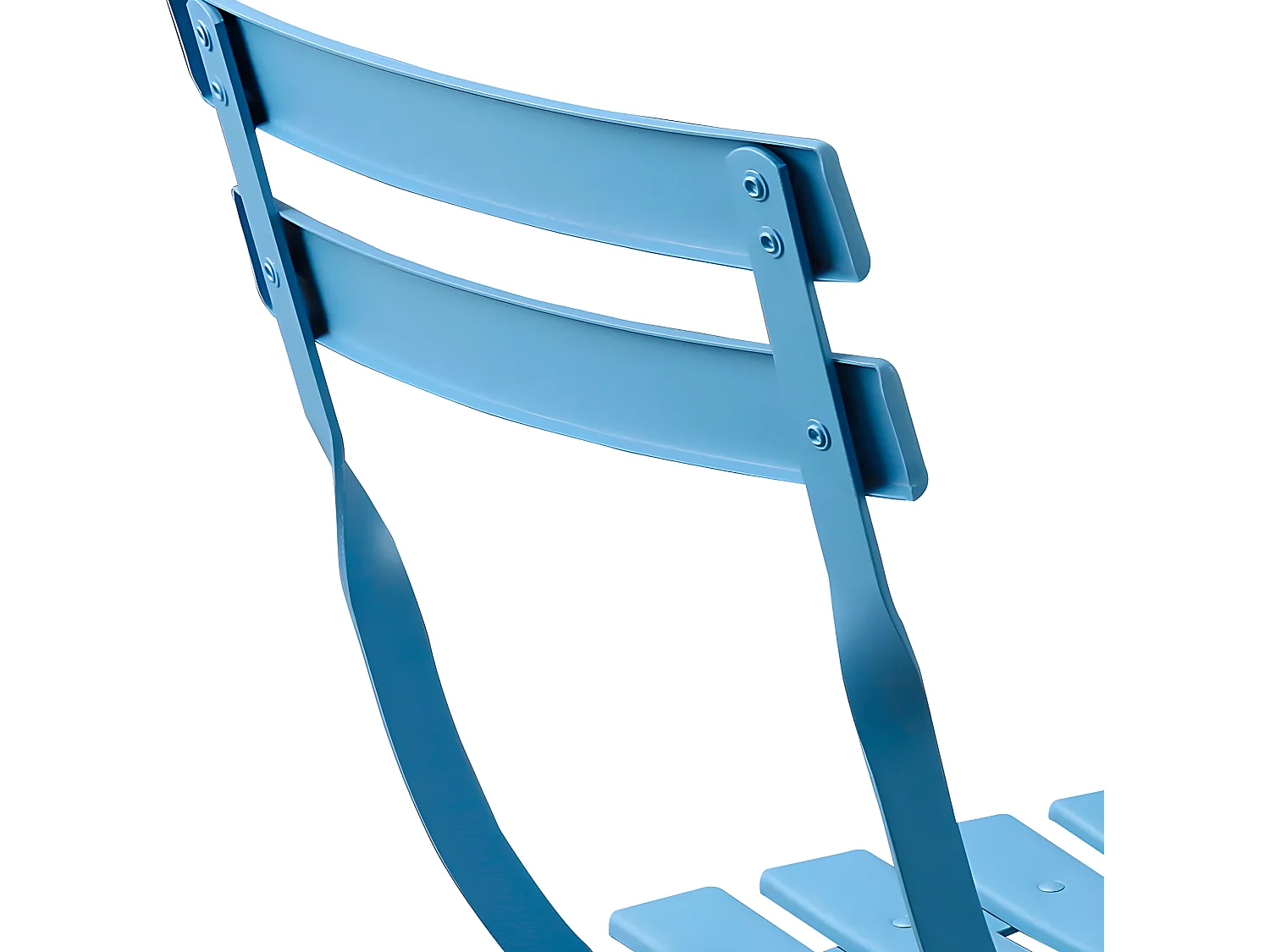 Estosa - Ensemble table et chaises de jardin pliantes bleues Teresa