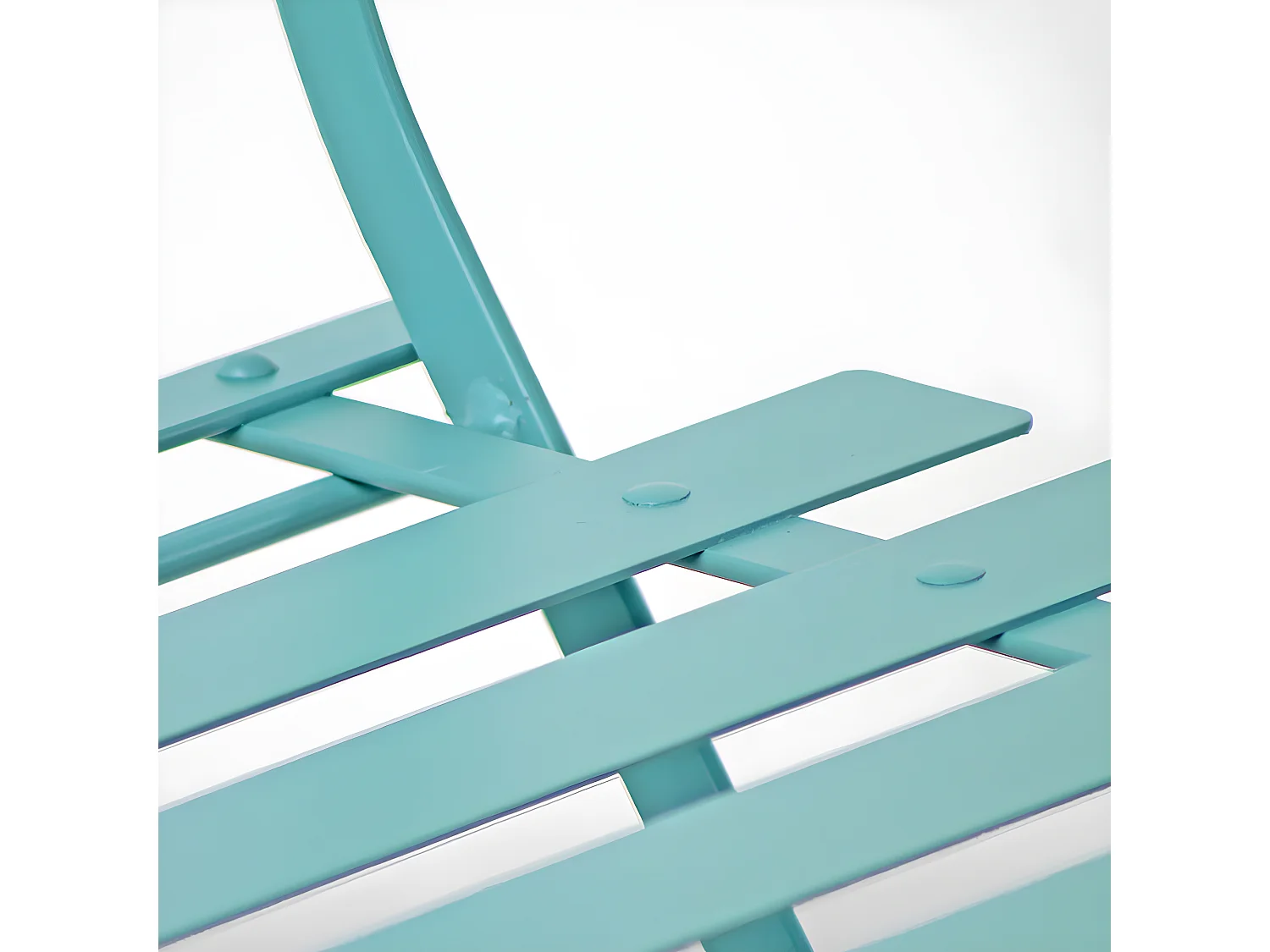 Estosa - Dalia blauw opvouwbare stalen tuintafel en stoelenset