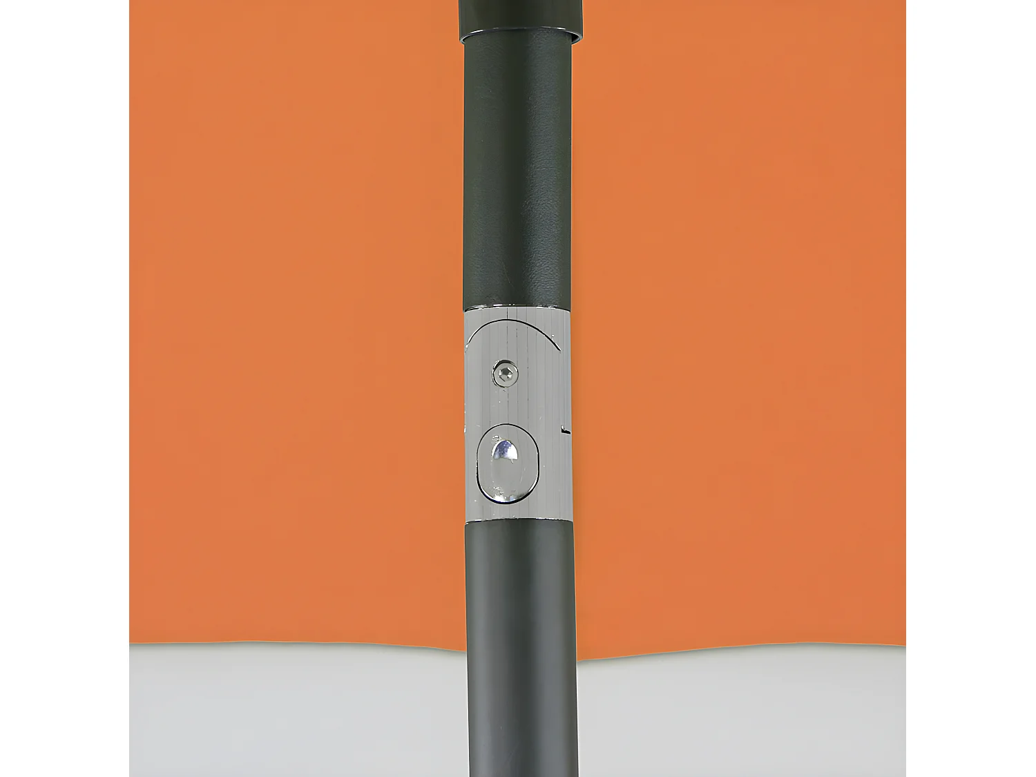 Estosa - Parasol avec mât central Atlanta orange