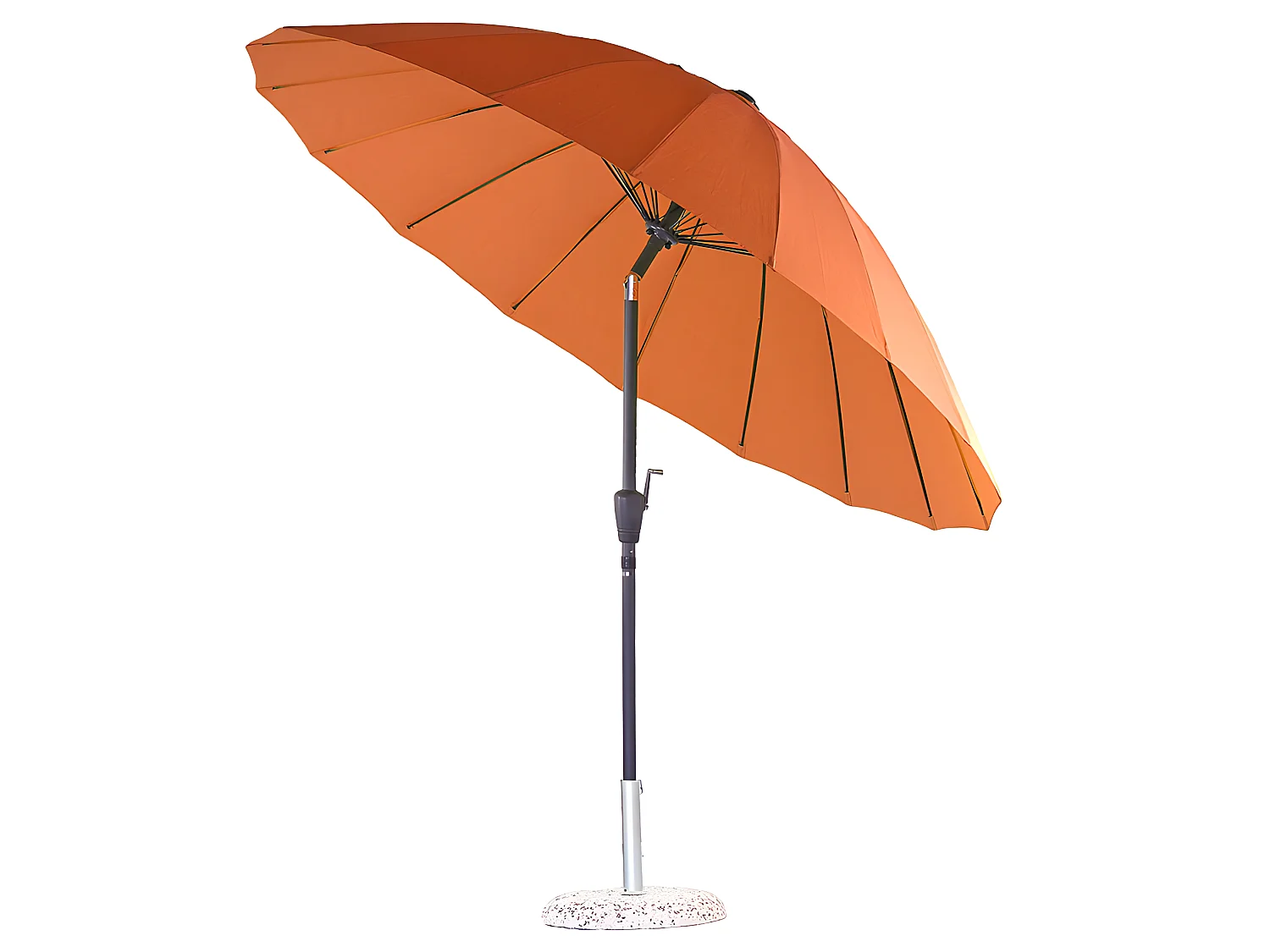 Estosa - Parasol avec mât central Atlanta orange