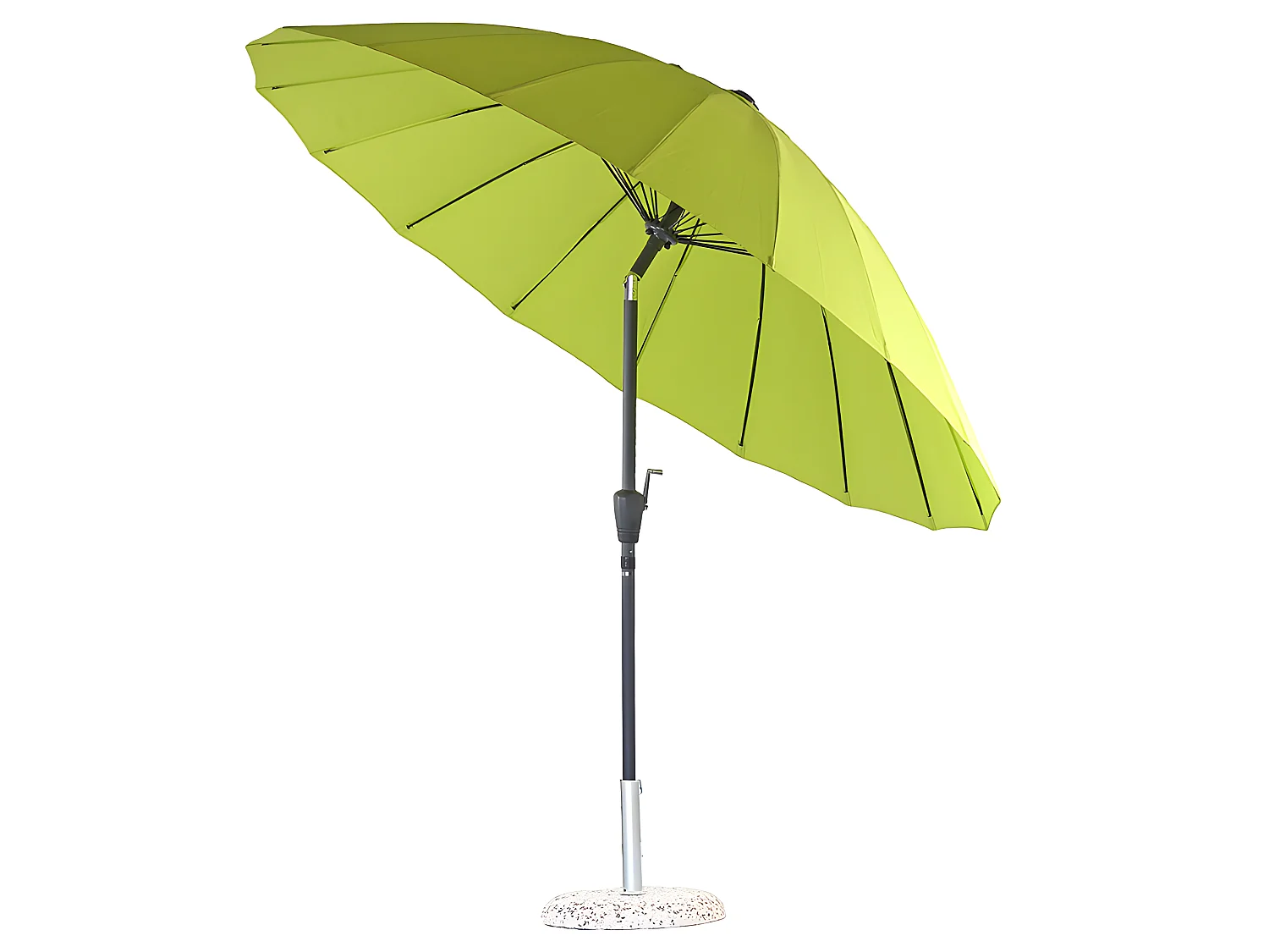 Estosa - Ombrellone per esterno con palo centrale Atlanta verde