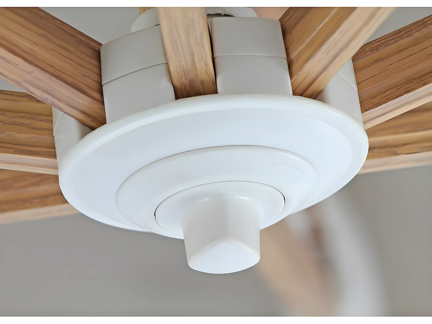 Estosa - Parasol de jardin en aluminium effet bois Roma Wood 3,5 m