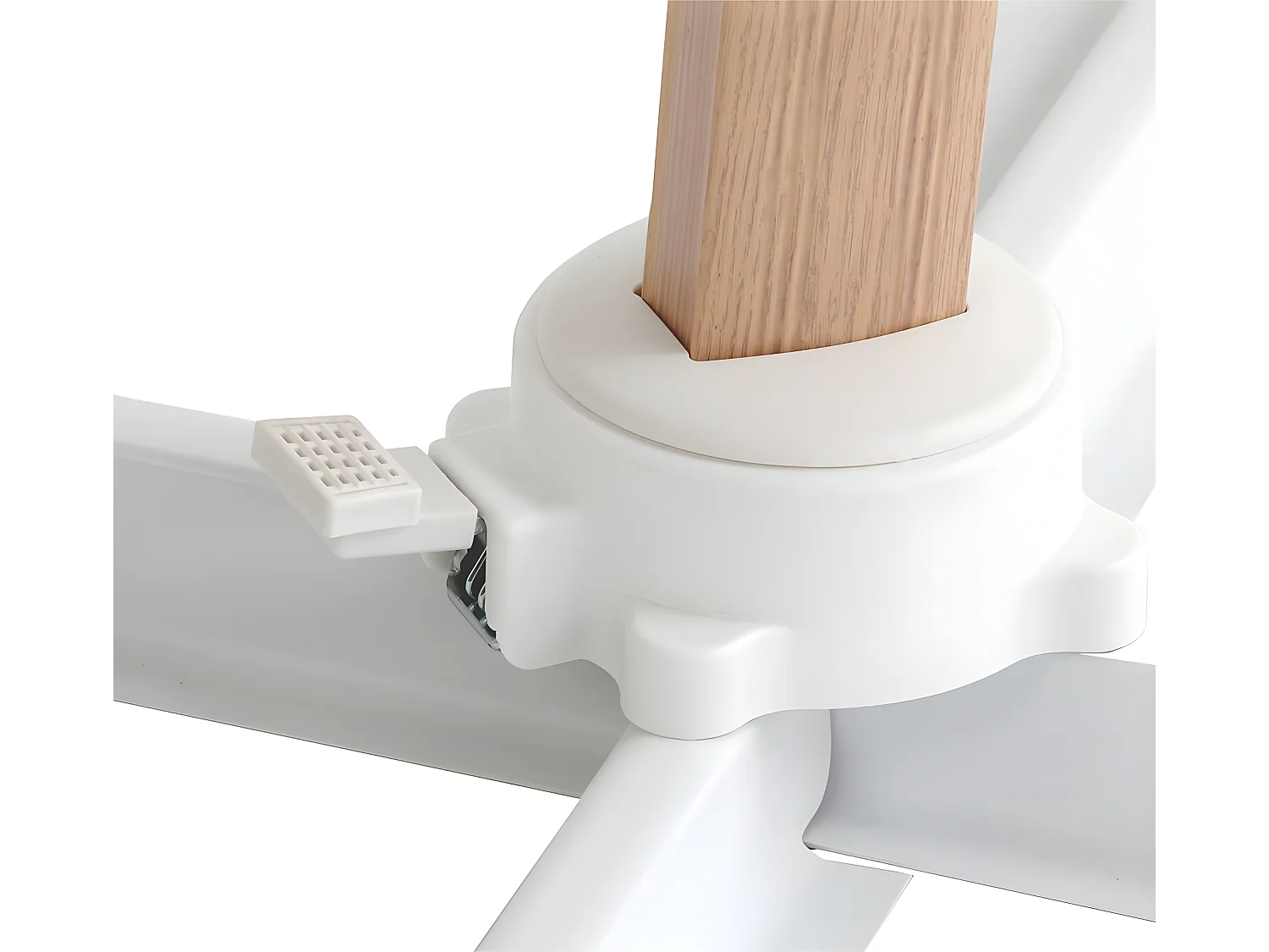 Estosa - Ombrellone da giardino in alluminio effetto legno Roma Wood 3,5 m