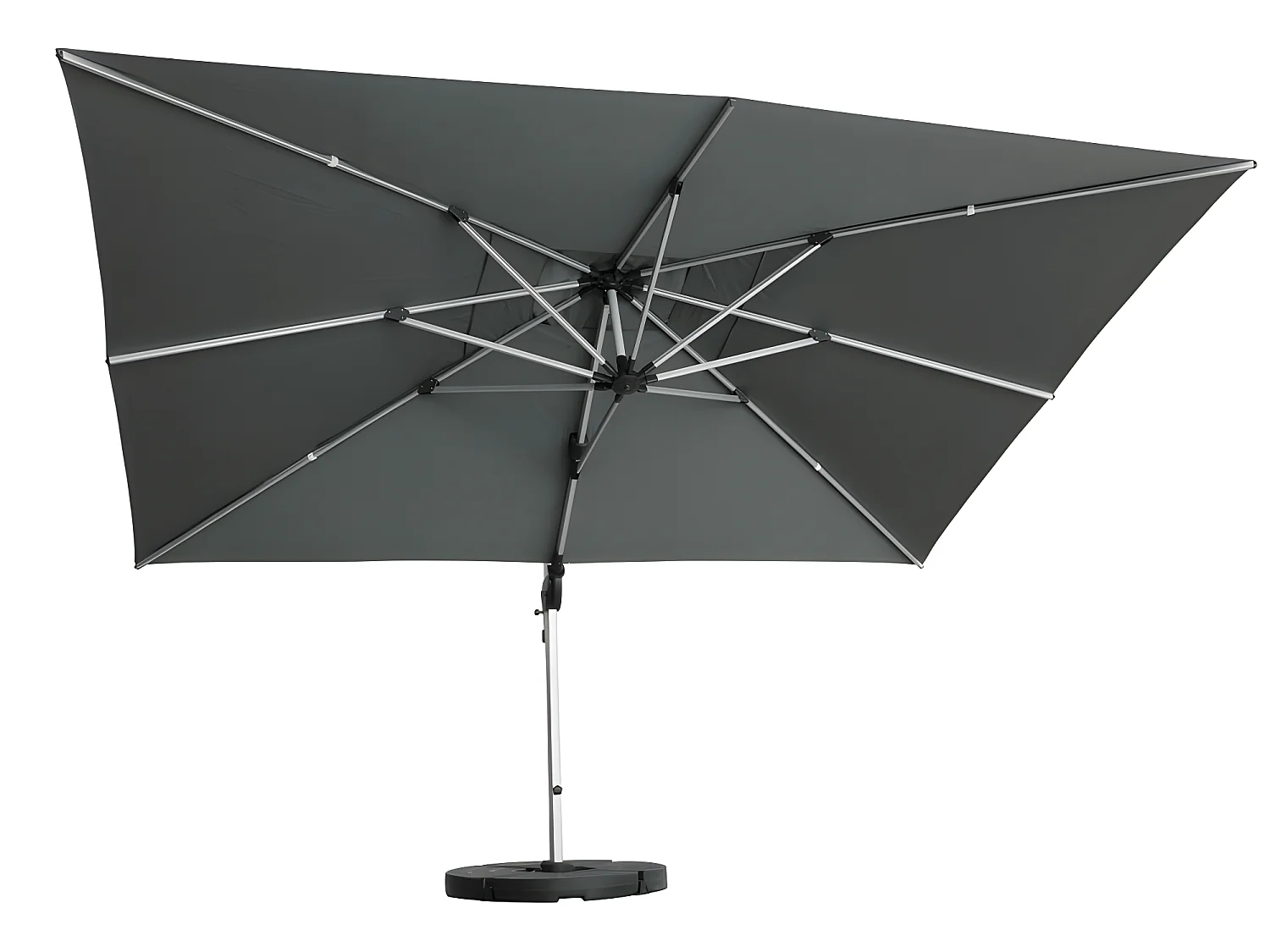 Estosa - Parasol de jardin Rome 4x4 avec bras latéral