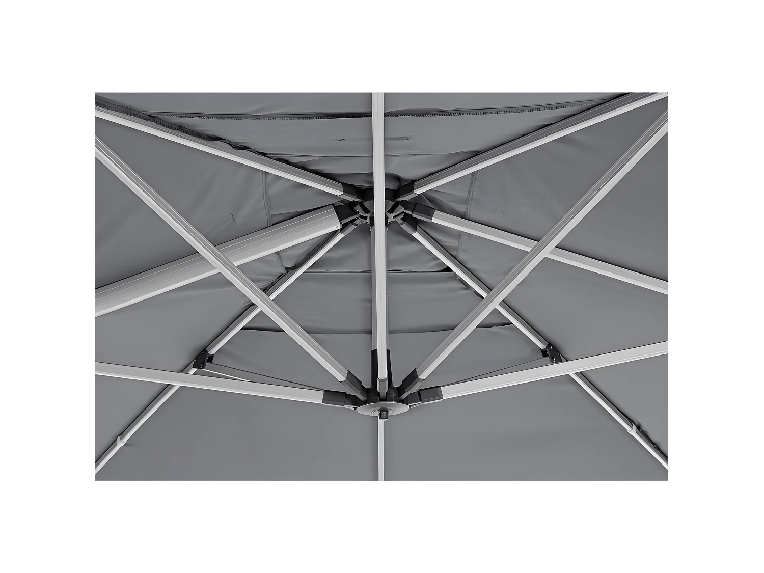 Estosa - Parasol de jardin Rome 4x4 avec bras latéral