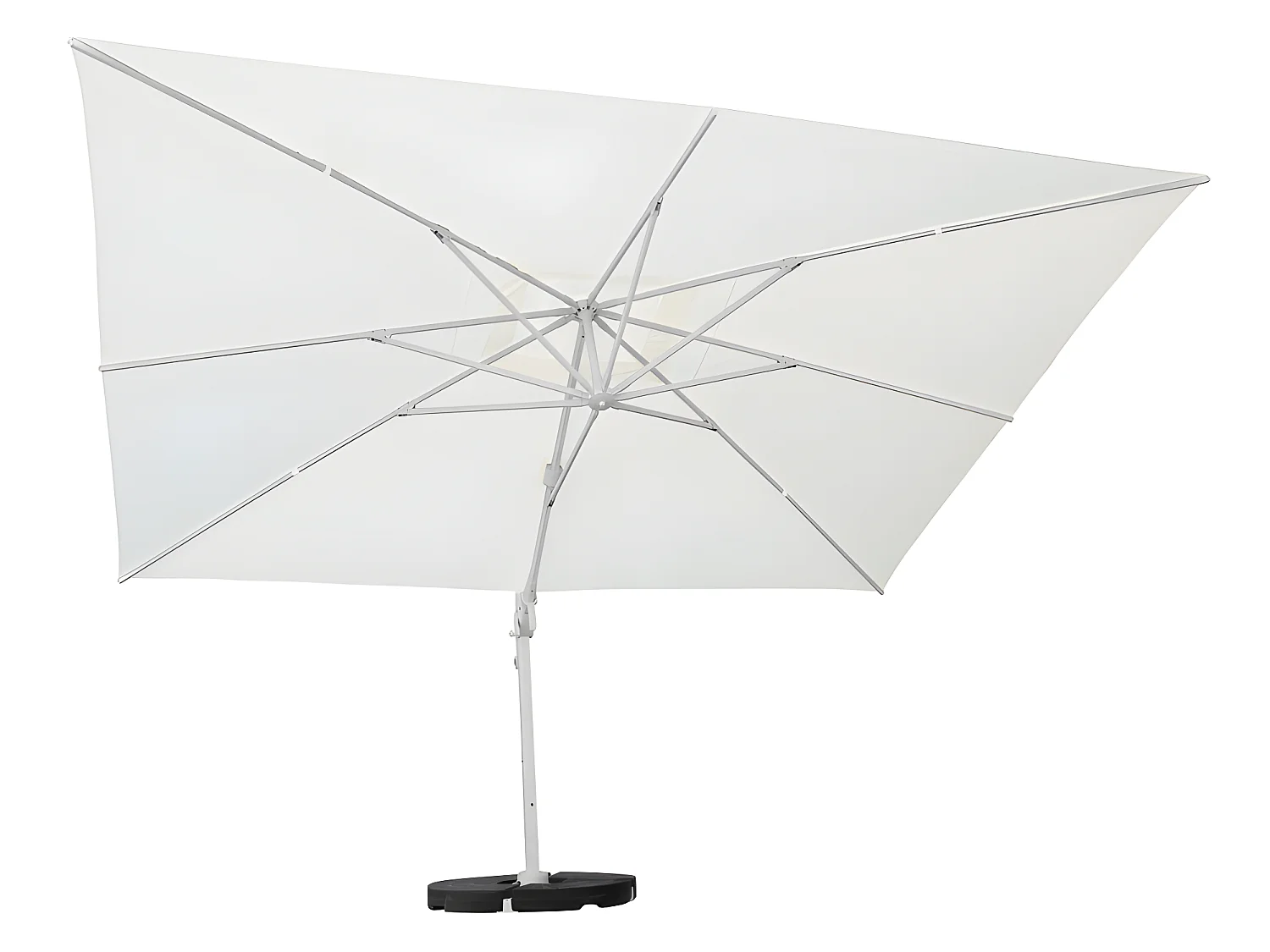 Estosa - Parasol de jardin à bras latéral Roma 3x3