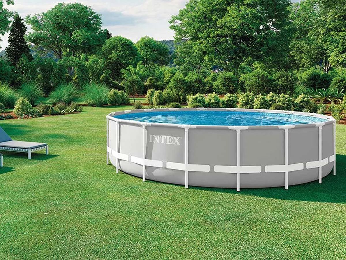 Piscine tubulaire Prism Frame ronde 5,49 x 1,22 m - Intex