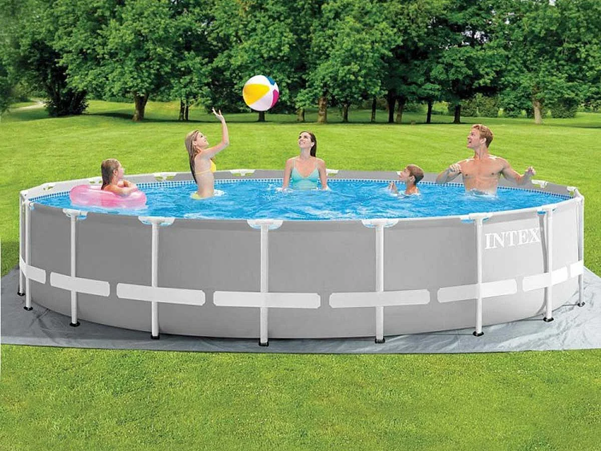 Piscine tubulaire Prism Frame ronde 5,49 x 1,22 m - Intex