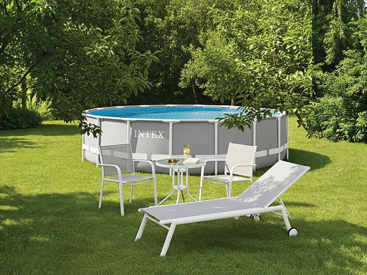 Piscine tubulaire Prism Frame ronde 5,49 x 1,22 m - Intex