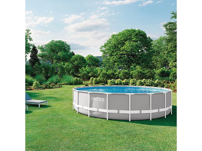Piscine tubulaire ronde Intex Prism Frame 5,49 x 1,22 m