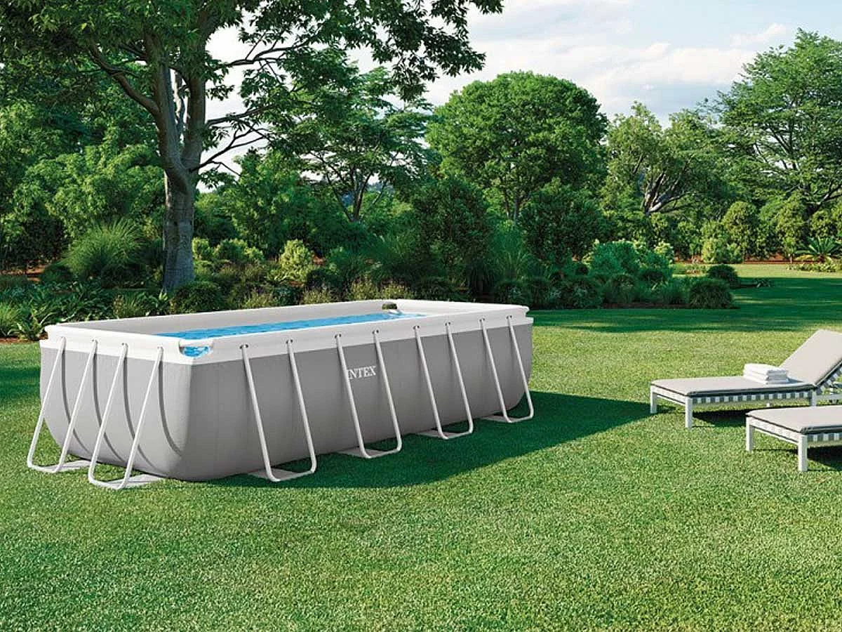 Piscine tubulaire Prism Frame rectangulaire 4,00 x 2,00 x 1,00 m - Intex