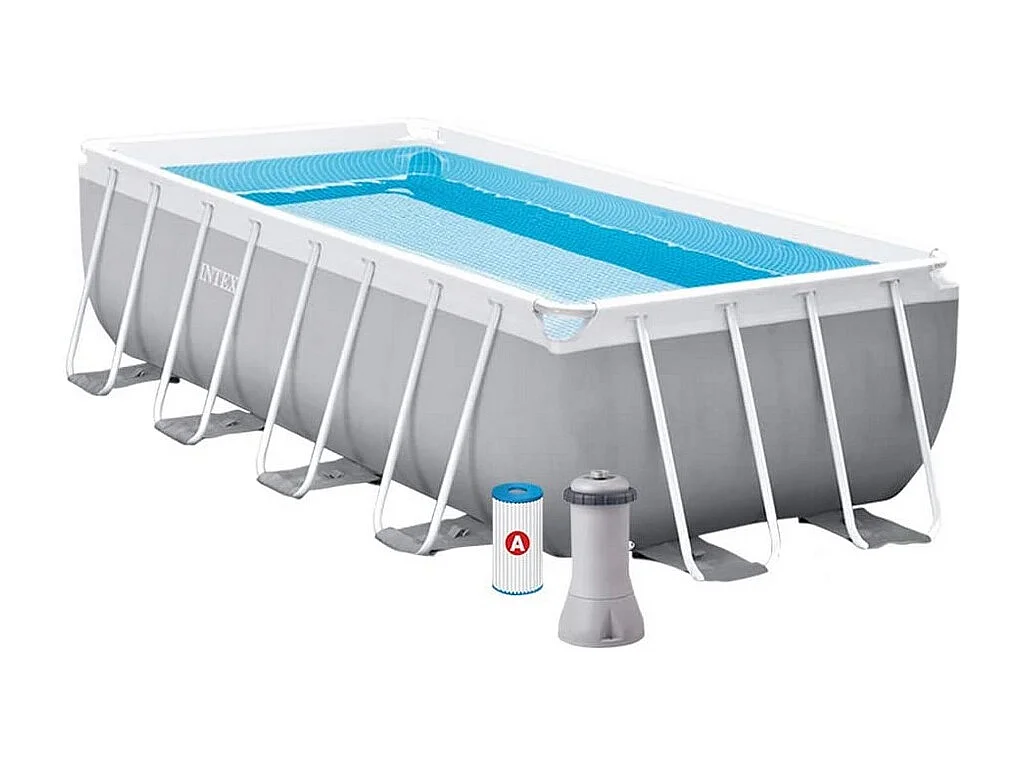Intex 26792 Prism Metal Frame piscina elevada 488x244x107 cm