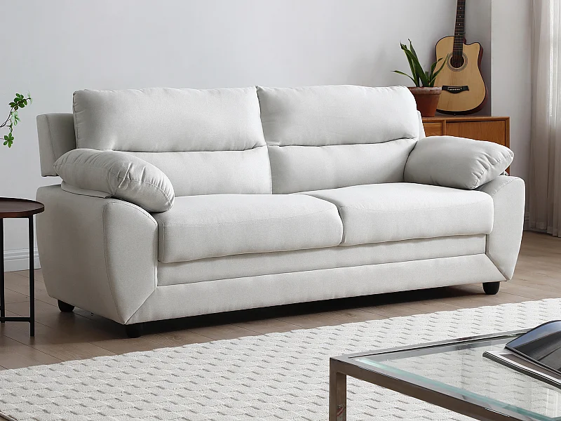 Sofa 3-Sitzer - Stoff - Beige - MANOA
