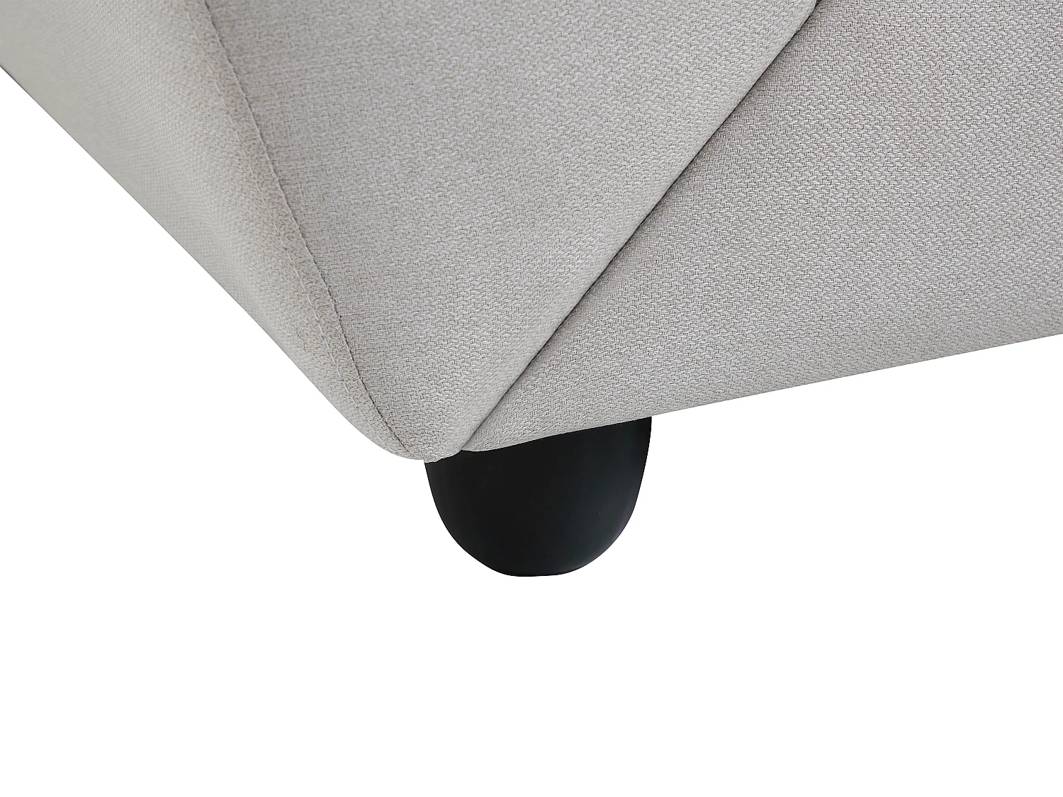 Driezitsbank van beige stof MANOA