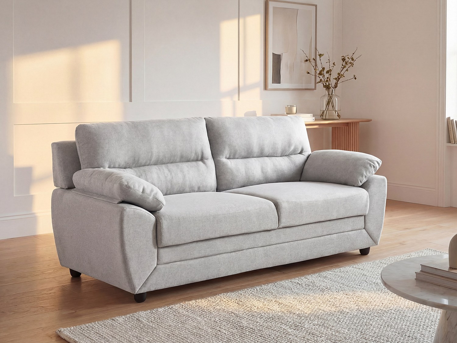 Sofa 3-Sitzer - Stoff - Beige - MANOA günstig online kaufen