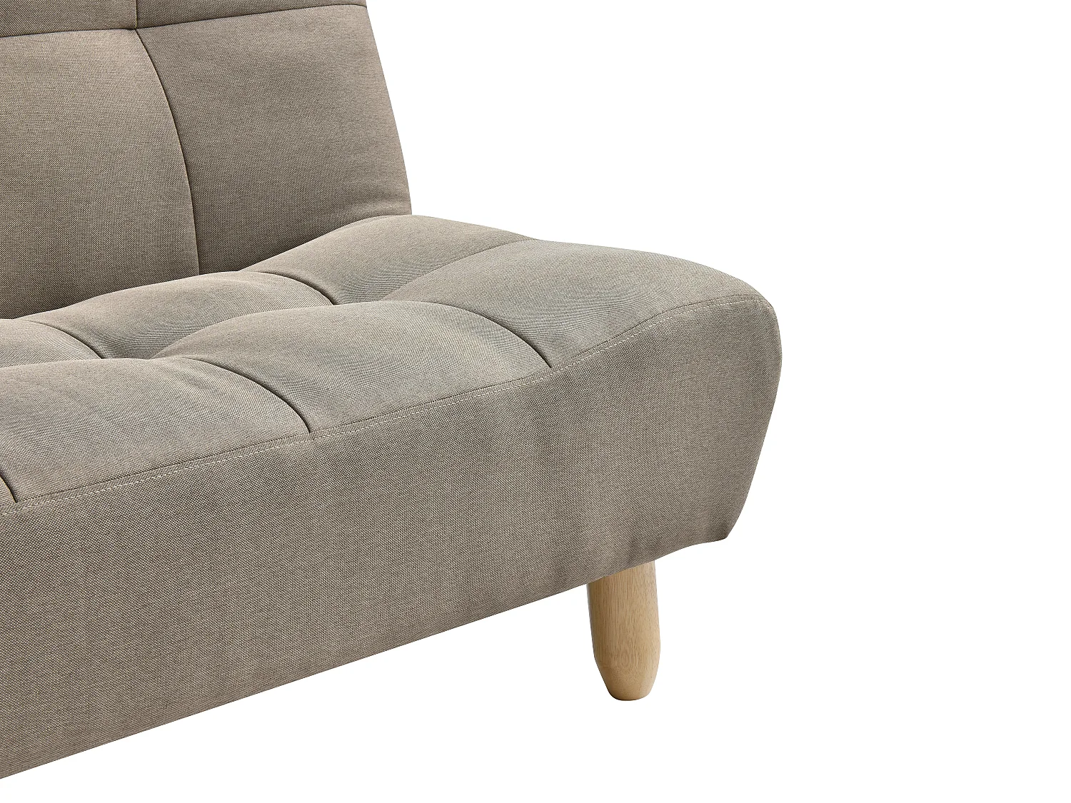 Chaise-longue clic-clac tecido taupe - ESTEBAN